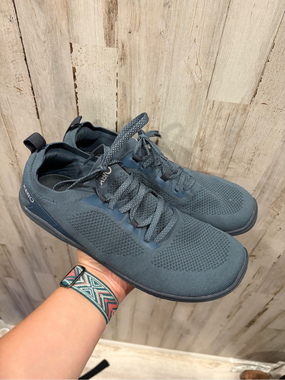 Xero Shoes Nexus Knit Barefoot Sneakers Women’s 9.5 Blue Minimalist Athletic